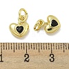 Rack Plating Brass Micro Pave Cubic Zirconia Charms KK-E114-01G-04-3