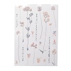 Flower Pattern Waterproof Self Adhesive Hot Stamping Stickers DIY-I063-11-3