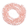 Transparent Glass Beads Strands EGLA-A039-T4mm-D15-2