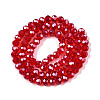 Electroplate Glass Beads Strands EGLA-A044-T6mm-A01-3