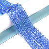 Electroplate Glass Beads Strands X1-EGLA-A034-T6mm-L04-4