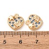 Valentine's Day Brass Micro Pave Blue Cubic Zirconia Charms KK-A304-24B-G-2