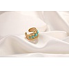 Synthetic Turquoise Finger Rings WG00F31-01-1