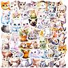 50Pcs PVC Self-Adhesive Stickers STIC-PW0013-022-1