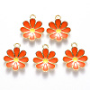 Alloy Enamel Pendants ENAM-S121-116F-2