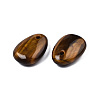 Natural Tiger Eye Pendants G-N0325-15A-3