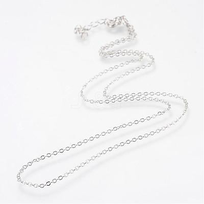 Iron Cable Chains Necklace Making MAK-R016-50cm-P-1