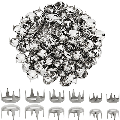240Pcs 3 Styles Brass Four-Claw Rivets KK-SP0002-45P-1