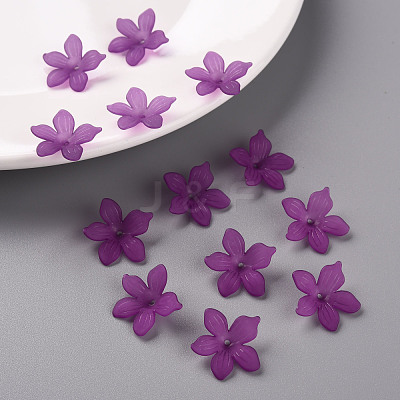 Frosted Acrylic Bead Caps MACR-S371-05A-743-1