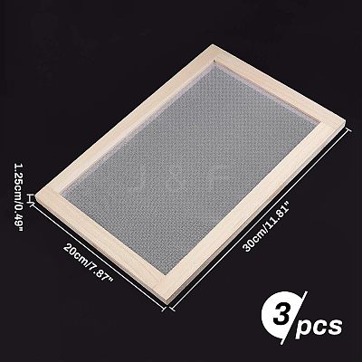 Wooden Paper Making LS-DIY-WH0171-49B-1