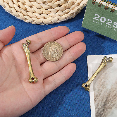 4Pcs Vintage Brass Connector Charms KK-CA0003-80A-1