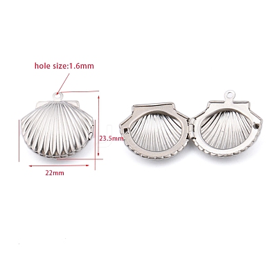 Stainless Steel Locket Pendants LS-PW-WG6FFAD-01-1