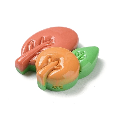 Autumn Theme Opaque Resin Cabochons LS-CRES-A055-01G-1