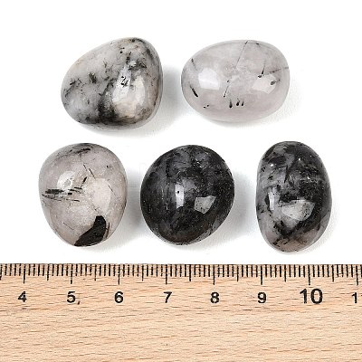 Natural Tourmalinated Quartz Beads GG-CBAD0F6-A10-01-1