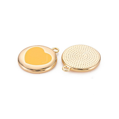 Brass Enamel Pendants KK-S356-587A-NF-1