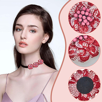 16Pcs 4 Colors Handmade Costume Accessories DIY-GF0009-83-1