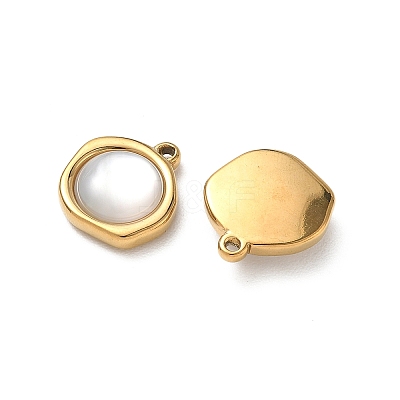 Natural Freshwater Shell Pendants STAS-G397-01G-01-1