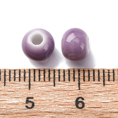 Bright Glazed Porcelain Beads PORC-D300-A37-1