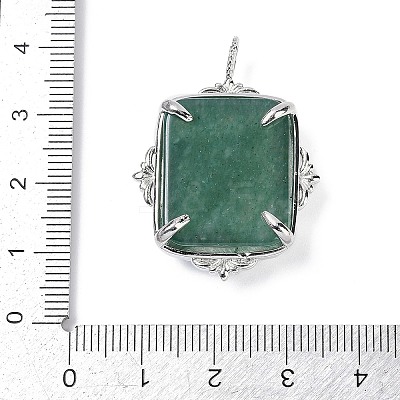 Natural Green Aventurine Pendants G-I381-01P-01-1