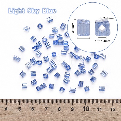 6/0 Glass Seed Beads SEED-YW0001-25G-1