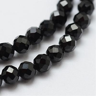 Natural Black Spinel Beads Strands G-E366-07-2mm-1