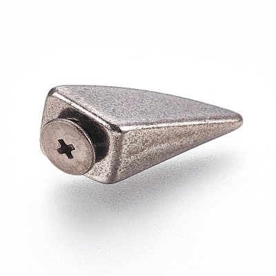 Zinc Alloy Craft Solid Screw Rivet PALLOY-WH0018-01B-1