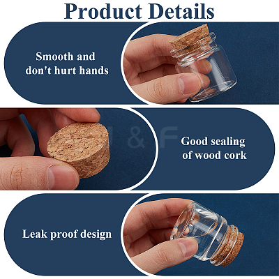 Glass Cork Bottles Ornament DIY-WH0430-987A-1