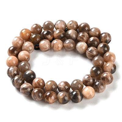 Natural Black Sunstone Beads Strands G-U009-A01-03-1