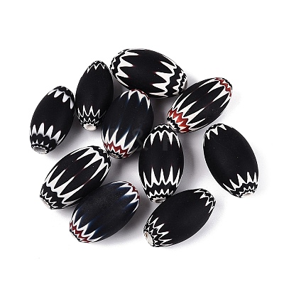 Handmade Millefiori Glass Barrel Beads LS-LA-N002-28C-1