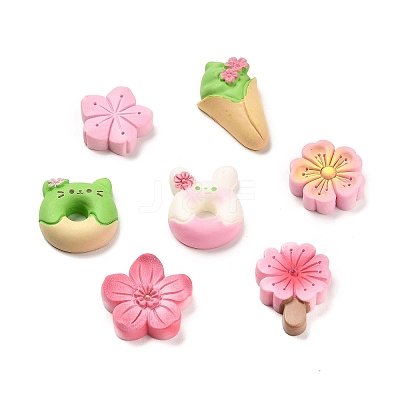 Opaque Resin Imitation Food Decoden Cabochons RESI-F045-03M-1