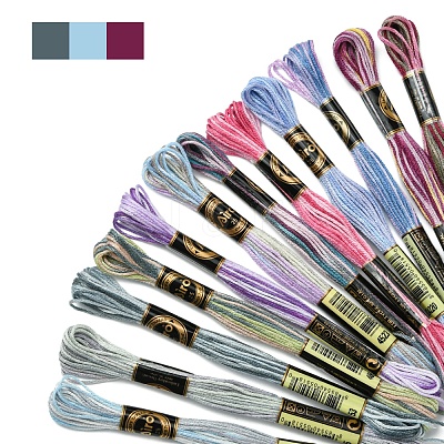 6-Ply Polyester Embroidery Floss OCOR-FZ0001-01H-1
