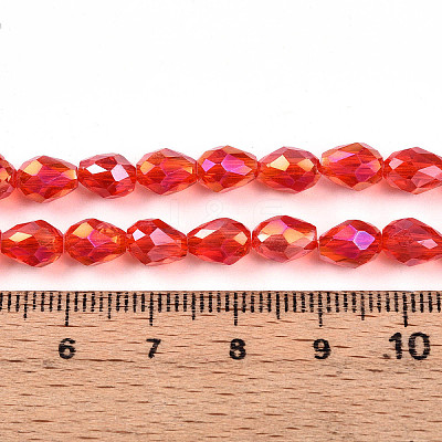 Transparent Electroplate Glass Beads Strands LS-EGLA-N013-T6mm-B29-1