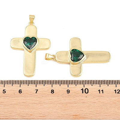 Brass Glass Pendants KK-P353-12G-05-1