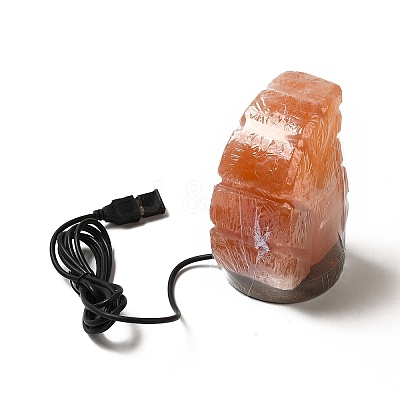 USB Natural Himalayan Rock Salt Lamp DJEW-P002-02A-1