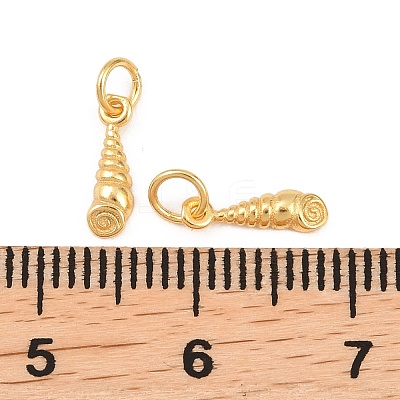 925 Sterling Silver Shell Shape Charms STER-I023-01G-04-1