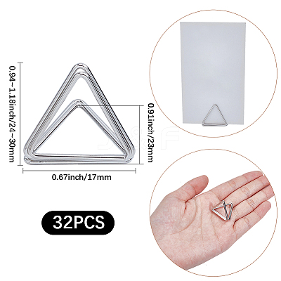 32Pcs Mini Iron Place Card Holders ODIS-SP0001-06-1