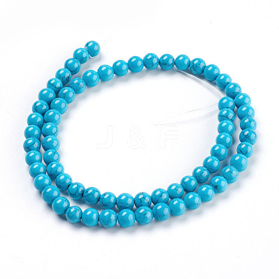 Synthetic Turquoise Beads Strands TURQ-H038-6mm-XXS09-1