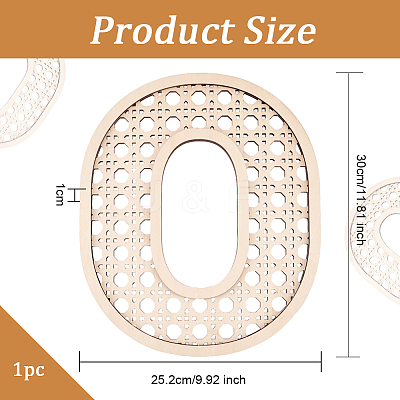 Hollow Wooden 3D Letter Wall Stickers HJEW-WH0043-57O-1