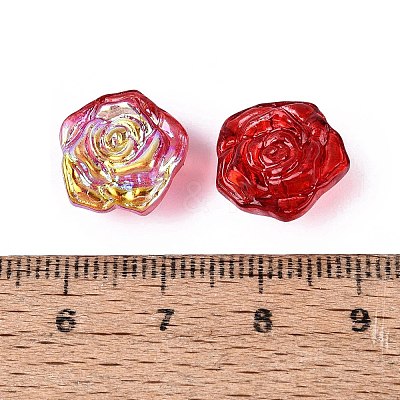Electroplate Transparent Glass Beads Strands X-EGLA-N056-02A-06-1