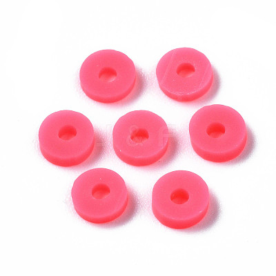 Handmade Polymer Clay Beads LS-CLAY-R067-4.0mm-B45-1