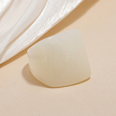Rectangle Acrylic Finger Rings for Women WGE6404-01-1