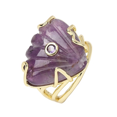 Natural Amethyst Cuff Rings GG-CBA5FCC-04G-09-1