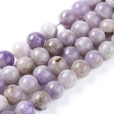 Natural Lavender Amethyst Beads Strands X-G-L555-01-6mm-1