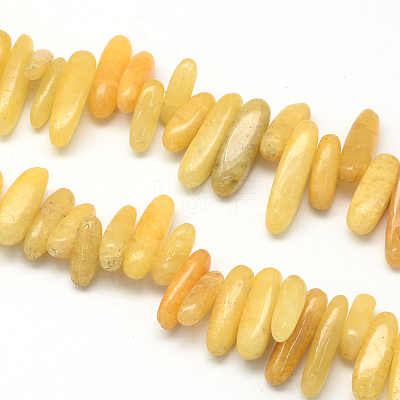 Natural Topaz Jade Stone Bead Strands X-G-R223-17-1
