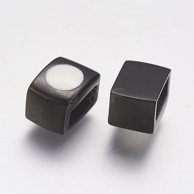 304 Stainless Steel Enamel Slide Charms STAS-I097-076B-1