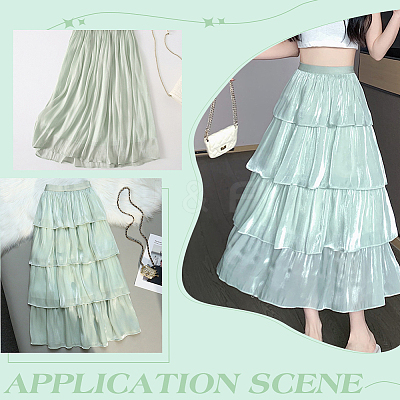 Laser Polyester Gauze Fabric DIY-WH0021-24-1