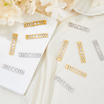 24Pcs 2 Styles 304 Stainless Steel Pendants STAS-HS0001-86-1