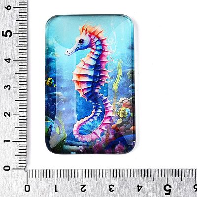 Glass Cabochons GGLA-T004-14I-1