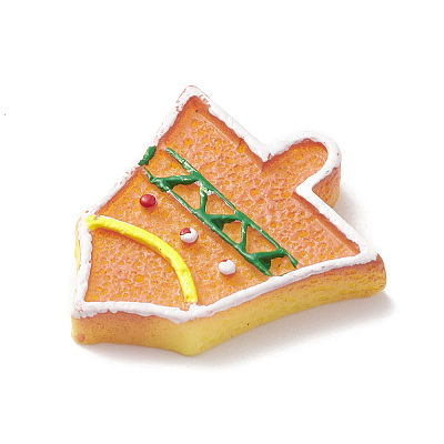 Christmas Opaque Resin & Plastic Imitation Biscuits Decoden Cabochons RESI-K019-54I-1