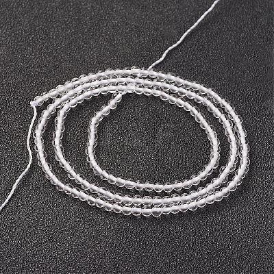 Natural Quartz Crystal Bead Strand G-G680-23-1
